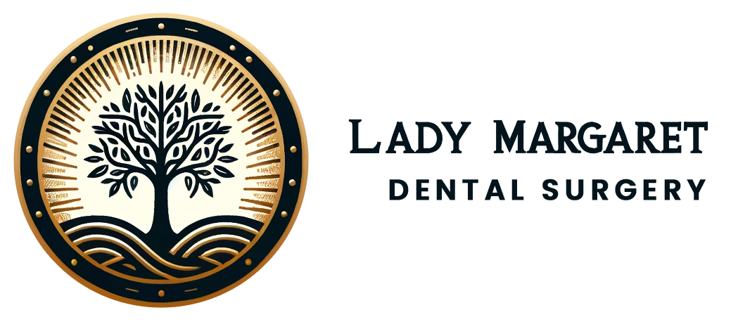 DALL·E 2024-06-03 09.28.21 – Create a logo similar to the uploaded image for ‘Lady Margaret Road Dental Surgery’. Use a circular design with a tree-like pattern that conveys profe copy (1)